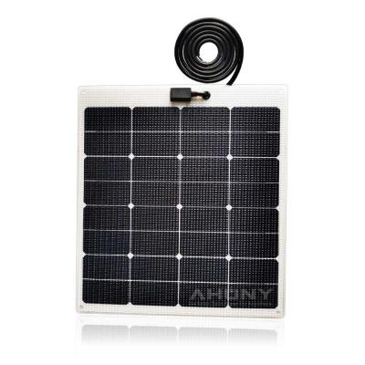 China Panel solar de 12 voltios de 60 vatios negro desconectado de la red para el sistema solar para el hogar de la embarcación RV en venta
