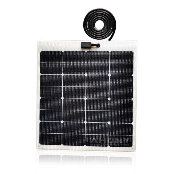 Quality Sunpower Walkable 80w Semi Flexible Solar Panel Off Grid Black Contact Solar for sale