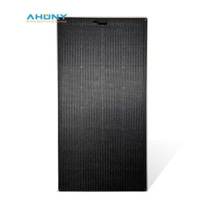 China Paneles solares semirrígidos negros Antideslizamiento Panel solar marino de 100 vatios en venta