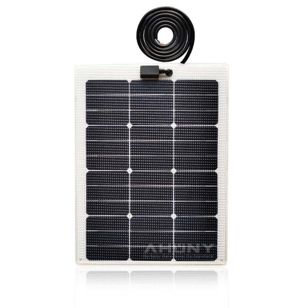 Quality 12v Semi Rigid Solar Panels Walkable 40w Semi Flexible Monocrystalline Solar Panel for sale