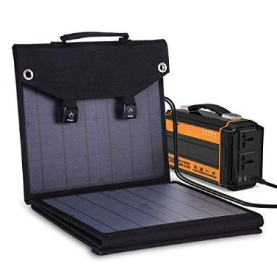 China Panel solar portátil IBC 100W Kit de paneles solares todo en uno para camperas RV teléfonos celulares portátiles en venta