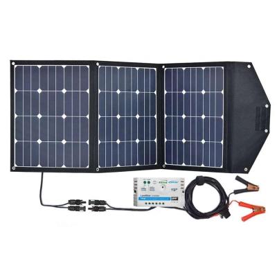 China Foldable 12V Small PV Solar Panels 120w For Campers Smartphone Digital Camera Tablet for sale