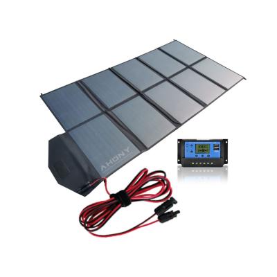China Kit de painel solar dobrável de 250W 12V carregador solar dobrável ultraleve com porta USB à venda