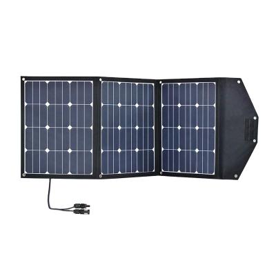 China Energía solar 120W Kit de paneles solares plegables Cargador Bolsa de tela para camper 4WD Tourers RV en venta