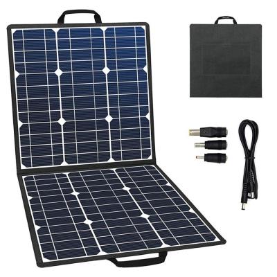 China Outdoor 18V 100W Solar Panel Charger Waterproof Foldable Solar Panel For Camping for sale
