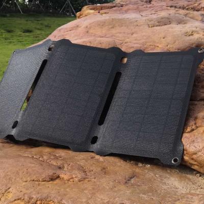 China 14W 21W 28W Panel solar pequeño cargador de campamento Panel de generador solar portátil al aire libre en venta