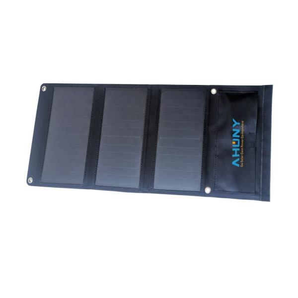 Quality Waterproof Camping Solar Panel Charger 21W Charging Power Bank With Dual Usb for sale