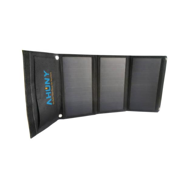 Quality Waterproof Camping Solar Panel Charger 21W Charging Power Bank With Dual Usb for sale