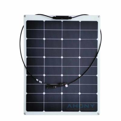 China Sistema de painéis solares flexíveis de 35W EFTE Painéis solares flexíveis finos para autocaravanas fora da rede à venda
