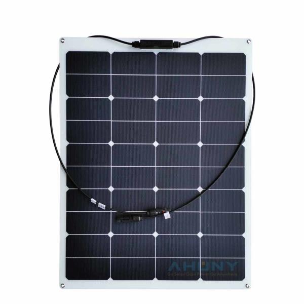 Quality Mono 50w Semi Flexible Solar Panel High Efficiency For Camping Rv for sale