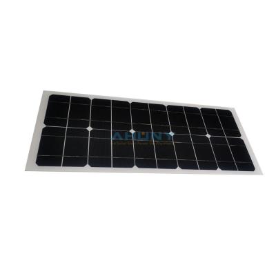 China Monocrystalline Solar Panel Glass Solar Panel 30W 35w Power Output For Smart System Project Mobile Charging Station for sale