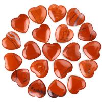 Quality 0.8 Inch Natural Red Jasper Gemstone Heart Shaped Stone Healing Crystal for sale