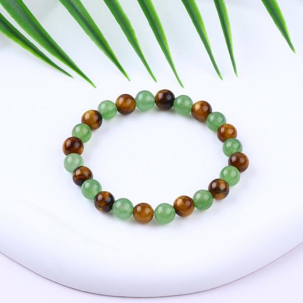 Quality Handmade Elastic Women'S Healing Stone Crystal Bracelets For Positive Energy for sale
