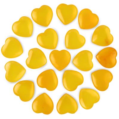 China Yellow Aventurine / Topaz Heart Shaped Crystals For Meditation for sale