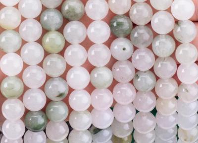 China Tian Shan Green Jade Round Bead Natural Crystal Gemstone Different Bead Size Loose Bead Strands for DIY Jewelry Making for sale