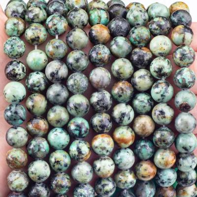 China Handmade DIY Jewelry Making 8mm Africian Turquoise Crystal Beads Loose Gemstone Beads for sale