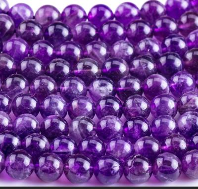 China Dark Amethyst Semi Precious Stone Beads Loose Gemstones For Jewelry Making for sale