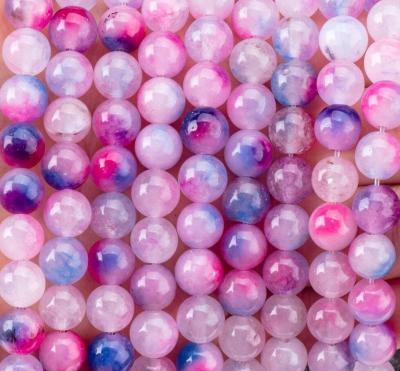 Chine Agate d'orchidée à perles lâches, une pierre semi-précieuse pour la fabrication de bijoux à vendre