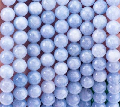 China Energía curativa Natural de aguamarina oscura Perlas de piedra preciosa para la fabricación de joyas en venta
