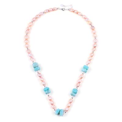 China 6mm Perlas de agua dulce Collar de joyas Energía curativa en venta