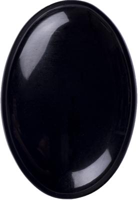 China Natural Polished Black Obsidian Palm Stone Black Obsidian Pocket Worry Gemstone For Stress Reducing Home Decoration for sale