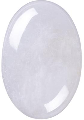 China Natural Clear Quartz Palm Stone Unisex Oval Clear Quartz Stone For Reiki Energy Chakra Meditation Anxiety Releasing for sale