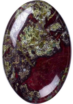 Cina Pietra di sangue di drago naturale pietra artigianale a forma ovale pietra di sangue di drago pietra di palma pietra preziosa per la decorazione domestica in vendita