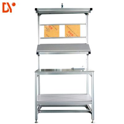 China Pipe Support Aluminium Profile Workbench Welded For Industrial Assemble Line for sale