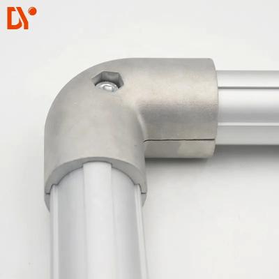 China Tipo externo 90 tubo magro de aluminio del conector DYJ28-A15 de la junta de tubo del tubo magro en venta