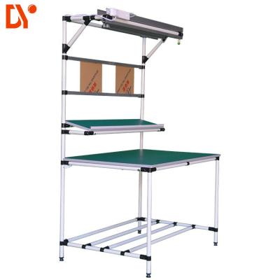 China Customized Industrial PE Coated Lean Tube Anti Static Workbench For Factory for sale