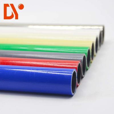 China Customized ESD ABS Coated Pipes Plastic Coated Steel Lean Pipe / Tube For Rack System for sale