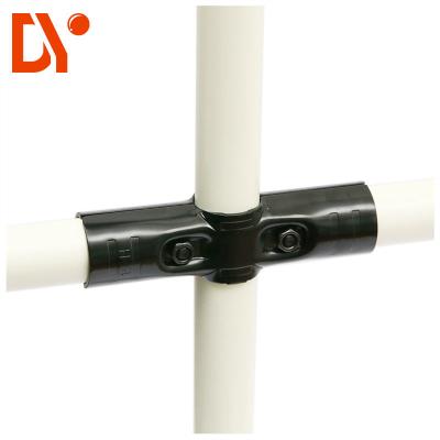 Chine HJ-4 lean Pipe Clamp Elbow Cross Malleable Metal Lean Pipe Fittings Material Shelf Joint à vendre