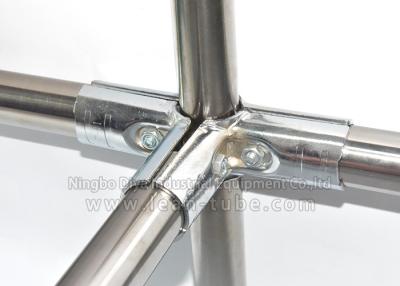 China 201 Stainless Steel Lean Tube Industrial Equipment Materials For ESD Workbench for sale