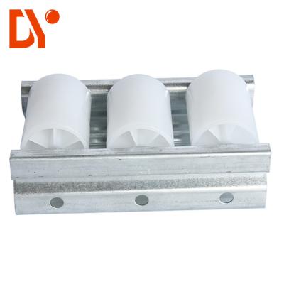 China White Color Plastic Roller Track Cold Pressing / Rolling Rust Proof Custom Length for sale