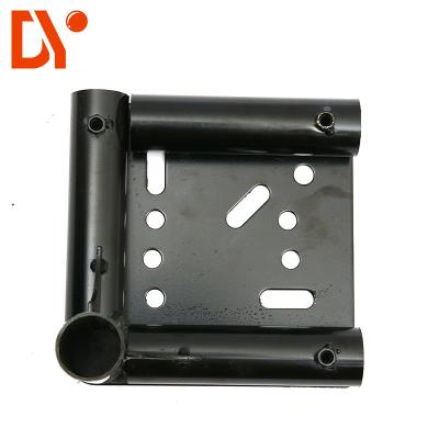 China Moving Equipment Caster Base Anti - Rust Black Color Steel Plate Extrusion for sale