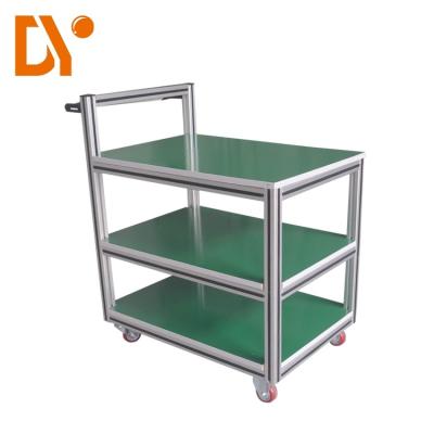 China Customized Tote Cart Cold Pressing / Rolling Aluminium Profile Easy Assemble for sale