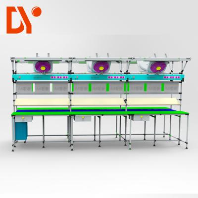 China Aluminium Work Table Lean Production Line Adjustable Spped For Light Industry for sale