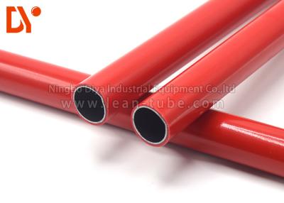 China Colorful Plastic Coated Steel Tube , PE Surface Cold Rolled Steel Tube for sale