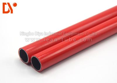 China Colored Anti Static Tubing , Worshop Rack Polyethylene Coated Steel Pipe for sale