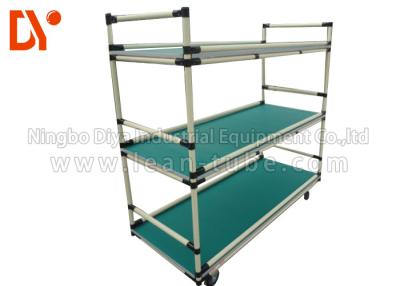 China Hand Pushed Heavy Duty Tool Cart Aluminium Profile Welded Corrosion Resistance for sale