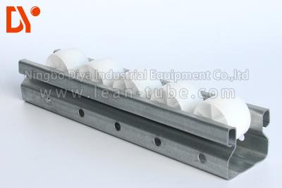 China Extension Type Aluminium Roller Track White Color For Industrial Storage for sale
