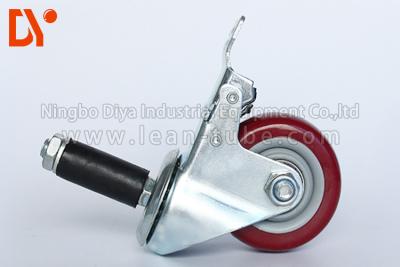 China Pipe Tote Cart Polyurethane Caster Wheels , Anti Static Casters For Logistcs for sale