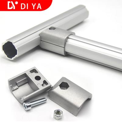 Chine Tuyau cylindrique industriel /Tube de maigre d'aluminium de profil de DY11 OD 28mm pour l'atelier à vendre