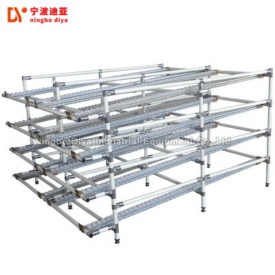 China White Industrial Pipe Rack , Workshop Pipe Storage Systems With Lean Pipe for sale