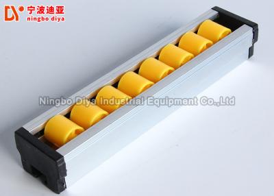 China Mini Size Plastic Roller Track , Aluminium Alloy Roller Track Conveyor 24mm Height for sale
