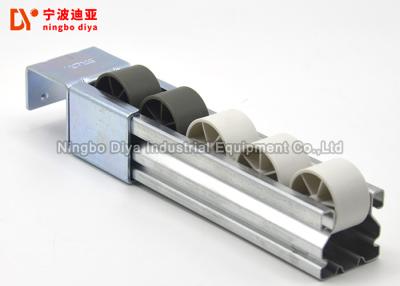 China White Grey Plastic Roller Track 2 Metes Length With Carbon Steel Frame for sale
