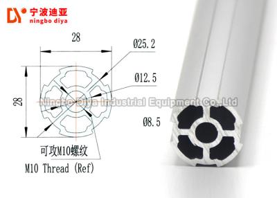 China Fortalezca el tubo magro de la protuberancia de la barra del tubo con la longitud de aluminio del material 4000m m en venta