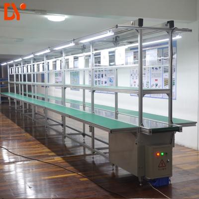 China DY1128 dobram a linha cadeia da correia transportadora de cara de fabricação do sistema ESD para a oficina da eletrônica à venda