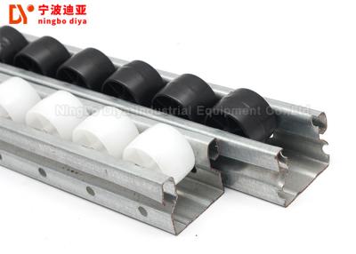 China Industrial Flow Rail ABS Plastic Wheels Roller Track For Warehouse Shelf for sale
