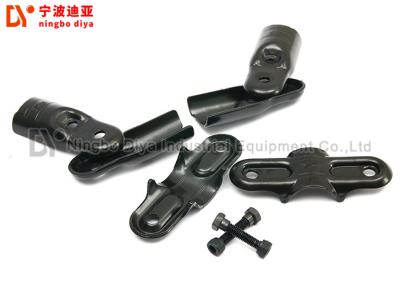 China Corrosion Resistance Lean Tube Connector / Black Metal Pipe Connectors 2.5mm Thickness for sale